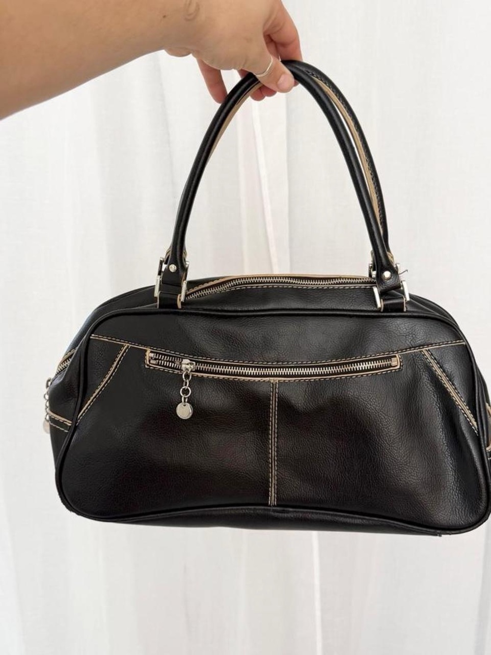 ✦ Y2K Black Bowling Bag Liz Claiborne ✦